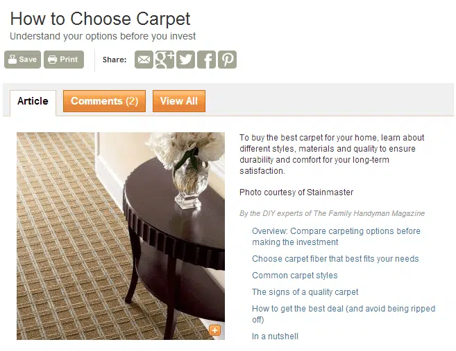 How to Choose Carpet